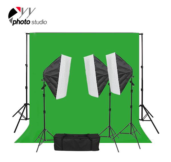 Photo Studio Video Softbox Continuous Lighting Kit with Support System, KIT 023